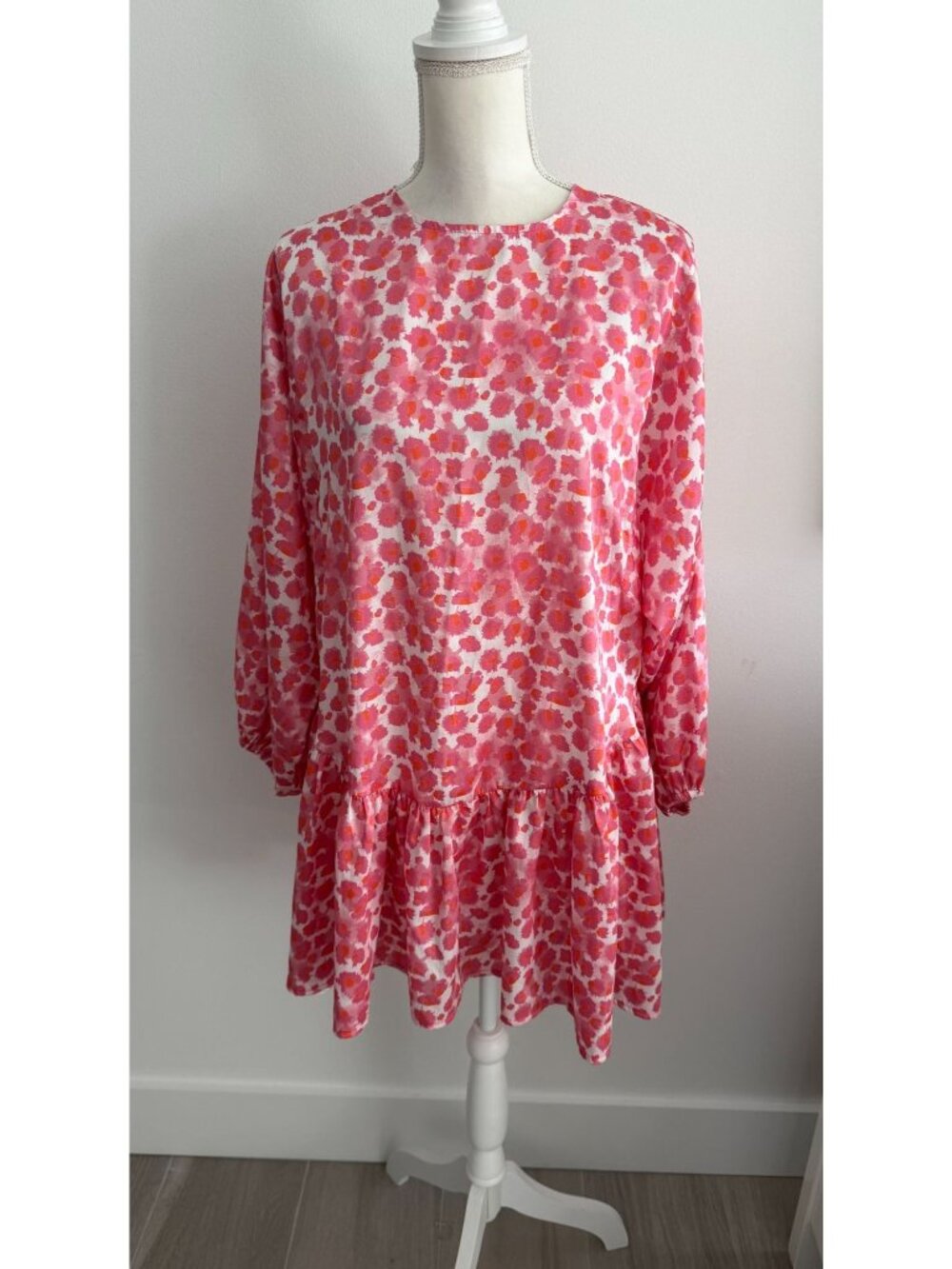 SELMA CILEK Pink Drop Waist Swing Dress Size Small